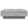 Mesa de centro madera de ingeniería gris Sonoma 90x90x28 cm en Mesas de centro | Comprar online en Foru.es