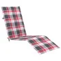 Tumbona de jardín con reposapiés y cojín madera maciza acacia de vidaXL, Tumbonas - Ref: Foro24-3064027, Precio: 138,45 €, De...