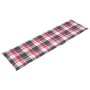 Tumbona de jardín con reposapiés y cojín madera maciza acacia de vidaXL, Tumbonas - Ref: Foro24-3064027, Precio: 138,45 €, De...