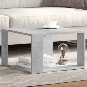 Mesa de centro madera ingeniería gris hormigón 51,5x51,5x30 cm en Mesas de centro | Comprar online en Foru.es
