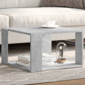 Mesa de centro madera ingeniería gris hormigón 51,5x51,5x30 cm en Mesas de centro | Comprar online en Foru.es
