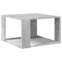 Mesa de centro madera ingeniería gris hormigón 51,5x51,5x30 cm en Mesas de centro | Comprar online en Foru.es