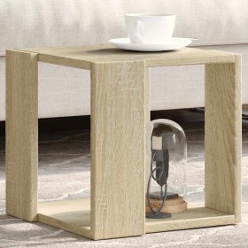 Mesa de centro madera de ingeniería roble Sonoma 32x32x30 cm en Mesas de centro | Comprar online en Foru.es