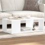 Mesa de centro madera de ingeniería blanca 89,5x48x30 cm en Mesas de centro | Comprar online en Foru.es