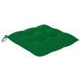 Silla mecedora de madera maciza de teca con cojín verde de vidaXL, Sillas de jardín - Ref: Foro24-3062777, Precio: 160,30 €, ...