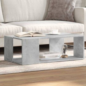 Mesa de centro madera de ingeniería gris hormigón 89,5x48x30 cm en Mesas de centro | Comprar online en Foru.es