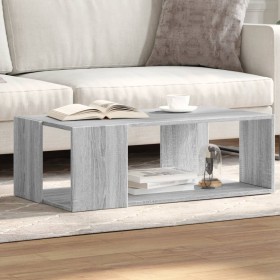 Mesa de centro madera de ingeniería gris Sonoma 89,5x48x30 cm en Mesas de centro | Comprar online en Foru.es