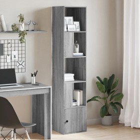 Estantería de madera de ingeniería gris Sonoma 40x36x189 cm en Librerías y estanterías | Comprar online en Foru.es