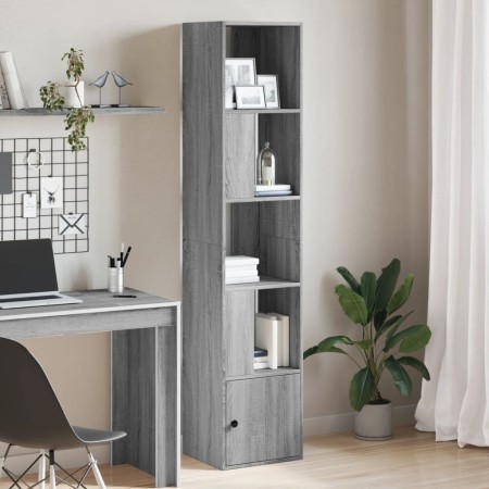 Estantería de madera de ingeniería gris Sonoma 40x36x189 cm en Librerías y estanterías | Comprar online en Foru.es