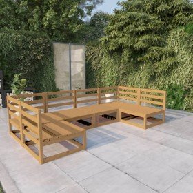 Juego de muebles de jardín 6 piezas madera maciza de pino en Conjuntos de jardín | Comprar online en Foru.es