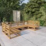 Juego de muebles de jardín 6 piezas madera maciza de pino en Conjuntos de jardín | Comprar online en Foru.es