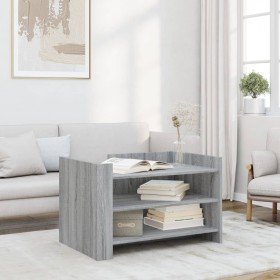 Mesa de centro de madera de ingeniería gris Sonoma 80x50x50 cm en Mesas de centro | Comprar online en Foru.es