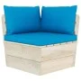 Muebles de jardín de palés 10 piezas y cojines madera de abeto de vidaXL, Conjuntos de jardín - Ref: Foro24-3063628, Precio: ...