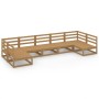 Juego de muebles de jardín 7 piezas madera maciza de pino en Conjuntos de jardín | Comprar online en Foru.es