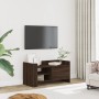 Mueble de TV madera de ingeniería marrón roble 80x35x40 cm en Muebles TV | Comprar online en Foru.es