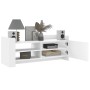 Mueble para TV madera contrachapada blanco 100x35x40 cm en Muebles TV | Comprar online en Foru.es