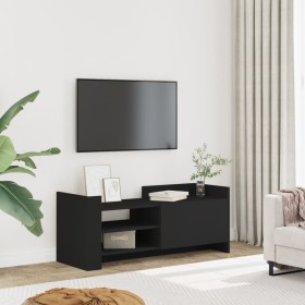 Mueble para TV madera contrachapada negra 100x35x40 cm en Muebles TV | Comprar online en Foru.es