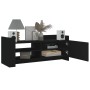 Mueble para TV madera contrachapada negra 100x35x40 cm en Muebles TV | Comprar online en Foru.es
