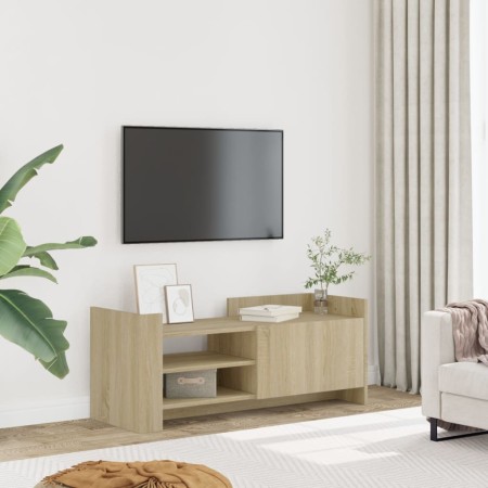 Mueble para TV madera contrachapada color roble 100x35x40 cm en Muebles TV | Comprar online en Foru.es