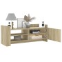 Mueble para TV madera contrachapada color roble 100x35x40 cm en Muebles TV | Comprar online en Foru.es