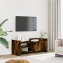 Mueble para TV madera contrachapada roble ahumado 100x35x40 cm en Muebles TV | Comprar online en Foru.es