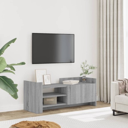 Mueble de TV madera contrachapada gris Sonoma 100x35x40 cm en Muebles TV | Comprar online en Foru.es