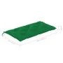 Banco de jardín madera maciza de teca con cojín verde 112 cm de vidaXL, Bancos de jardín - Ref: Foro24-3062669, Precio: 148,7...