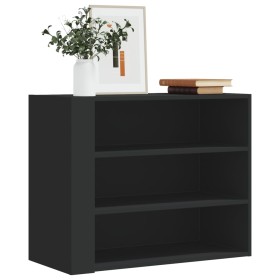 Armario de pared madera de ingeniería negro 75x35x60 cm en Estanterías | Comprar online en Foru.es