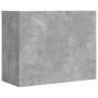 Mueble de pared madera ingeniería gris hormigón 75x35x60 cm en Estanterías | Comprar online en Foru.es