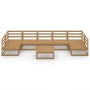 Juego de muebles de jardín 8 piezas madera maciza de pino en Conjuntos de jardín | Comprar online en Foru.es