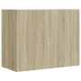 Armario de pared madera de ingeniería roble Sonoma 75x35x60 cm en Estanterías | Comprar online en Foru.es