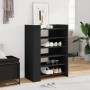 Mueble zapatero madera de ingeniería negro 74,5x37,5x100 cm en Zapateros y organizadores de calzado | Comprar online en Foru.es