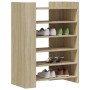 Mueble zapatero madera ingeniería roble Sonoma 74,5x37,5x100 cm en Zapateros y organizadores de calzado | Comprar online en Foru