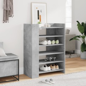 Mueble zapatero madera ingeniería gris hormigón 74,5x37,5x100cm en Zapateros y organizadores de calzado | Comprar online en Foru