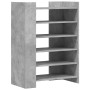 Mueble zapatero madera ingeniería gris hormigón 74,5x37,5x100cm en Zapateros y organizadores de calzado | Comprar online en Foru