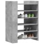 Mueble zapatero madera ingeniería gris hormigón 74,5x37,5x100cm en Zapateros y organizadores de calzado | Comprar online en Foru