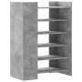 Mueble zapatero madera ingeniería gris hormigón 74,5x37,5x100cm en Zapateros y organizadores de calzado | Comprar online en Foru