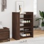 Mueble zapatero madera ingeniería marrón roble 74,5x37,5x100 cm en Zapateros y organizadores de calzado | Comprar online en Foru