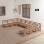 Juego de muebles de jardín 9 piezas madera maciza de pino en Conjuntos de jardín | Comprar online en Foru.es