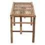 Banco de jardín plegable con cojín bambú 118 cm de vidaXL, Bancos de jardín - Ref: Foro24-3063849, Precio: 81,80 €, Descuento: %
