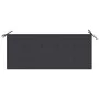 Banco de jardín plegable con cojín bambú 118 cm de vidaXL, Bancos de jardín - Ref: Foro24-3063849, Precio: 81,80 €, Descuento: %