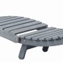 Tumbona con cojín madera maciza de acacia gris de vidaXL, Tumbonas - Ref: Foro24-3064051, Precio: 151,31 €, Descuento: %
