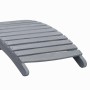 Tumbona con cojín madera maciza de acacia gris de vidaXL, Tumbonas - Ref: Foro24-3064051, Precio: 151,31 €, Descuento: %