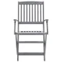 Folding garden chairs 2 pcs cushions solid acacia wood by vidaXL, Garden chairs - Ref: Foro24-3064490, Price: 122,92 €, Disco...