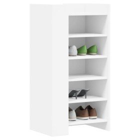 Mueble zapatero madera de ingeniería blanco 52x37,5x100 cm en Zapateros y organizadores de calzado | Comprar online en Foru.es