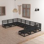 Juego de muebles de jardín 9 piezas madera maciza de pino en Conjuntos de jardín | Comprar online en Foru.es
