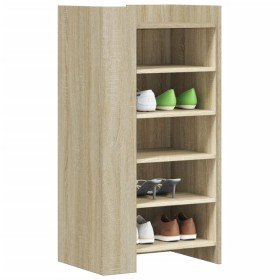 Mueble zapatero madera ingeniería roble Sonoma 52x37,5x100 cm en Zapateros y organizadores de calzado | Comprar online en Foru.e