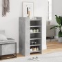 Mueble zapatero madera ingeniería gris hormigón 52x37,5x100 cm en Zapateros y organizadores de calzado | Comprar online en Foru.