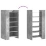 Mueble zapatero madera ingeniería gris hormigón 52x37,5x100 cm en Zapateros y organizadores de calzado | Comprar online en Foru.