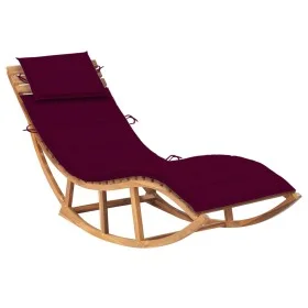 Schaukelliege mit Kissen aus massivem Teakholz von vidaXL, Liegen - Ref: Foro24-3063342, Preis: 342,18 €, Rabatt: %